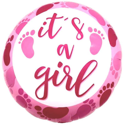 18" It's a Girl - Footprints (50ct) - Party America - Premium Party Distribution