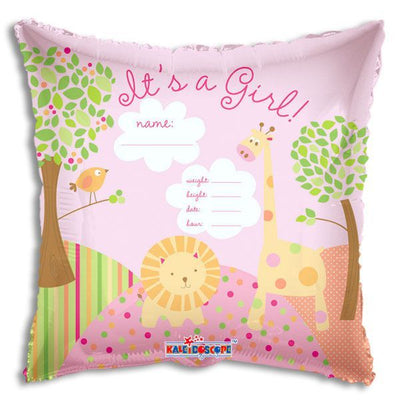 18" It's A Girl - Jungle - Premium Party Distribution