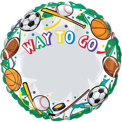18" Just Write - Way To Go Sports (Personalizable) - Premium Party Distribution