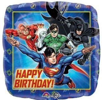 18" Justice League Happy Birthday (10ct) - Premium Party Distribution