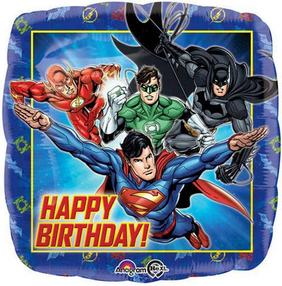 18" Justice League - Happy Birthday - Premium Party Distribution