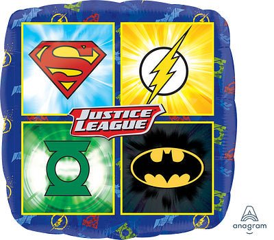 18" Justice League Logos - Premium Party Distribution