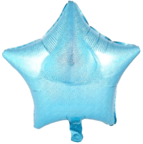 18" Light Blue Holographic Star (20ct) - Premium Party Distribution