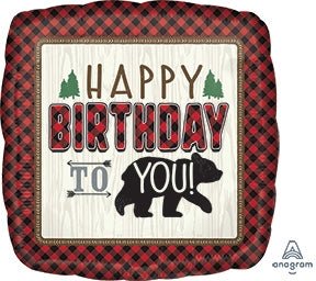 18" Little Lumberjack Birthday - Premium Party Distribution
