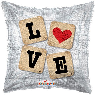 18" Love Scrabble (10ct) - Premium Party Distribution