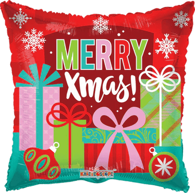 18" Merry Xmas Presents - Premium Party Distribution