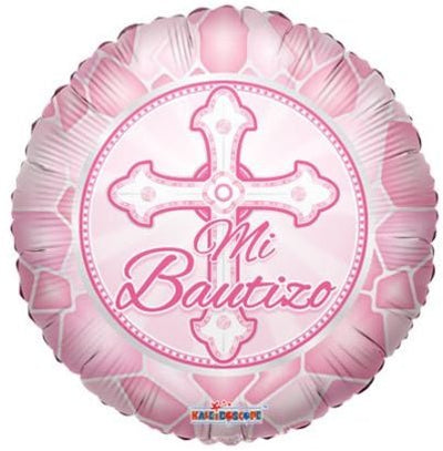 18" Mi Bautizo Rosa - Premium Party Distribution