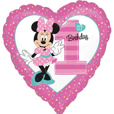 18" Minnie Mouse - 1st Birthday - Premium Party Distribution