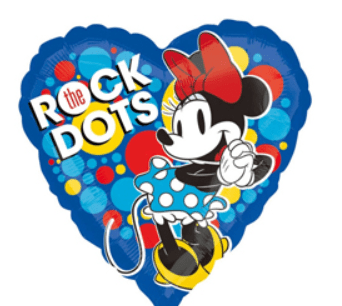 18" Minnie Mouse Rock the Dots - Premium Party Distribution