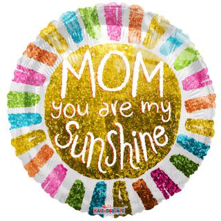 18" Mom, My Sunshine! Round Balloon Flat 100ct - Conver - Premium Party Distribution