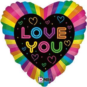 18” Neon Love - Premium Party Distribution