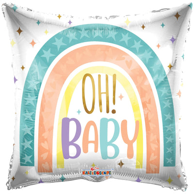 18" Oh Baby - Rainbow - Premium Party Distribution