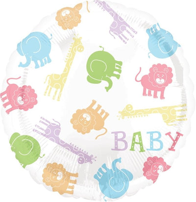 18" Pastel Animal Baby (10ct) - Premium Party Distribution
