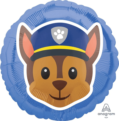 18" Paw Patrol - Chase Emoji (5ct) - Premium Party Distribution