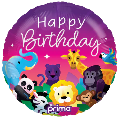 18" Party Animal HBD Foil Balloon - Prima