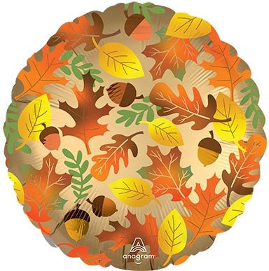 18" Satin Fall Leaves (10ct) - Premium Party Distribution
