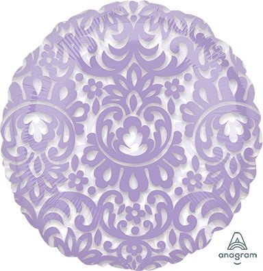 18" See - Thru Round - Lilac Tapestry (10ct) - Premium Party Distribution