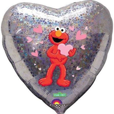 18" Sesame Street Elmo Holographic Heart - Premium Party Distribution