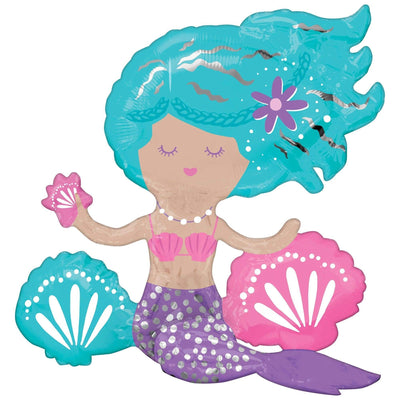 18" Sitting Shimmering Mermaid - Premium Party Distribution