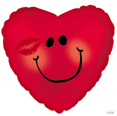 18" Smile Face with Kiss - Premium Party Distribution