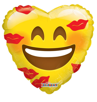 18" Smiley with Kisses (100ct) - Premium Party Distribution