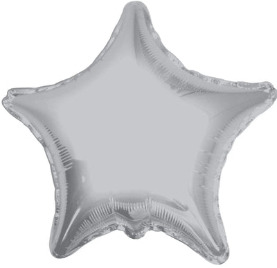 18" Star - Silver (6ct) - Premium Party Distribution
