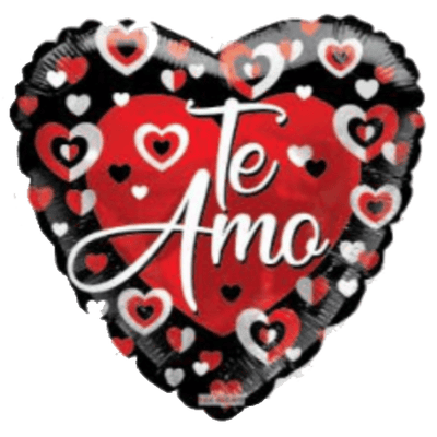 18" Te Amo Corazones Bicolores - Premium Party Distribution