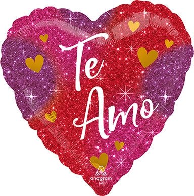 18" Te Amo Ombre Sparkles - Premium Party Distribution
