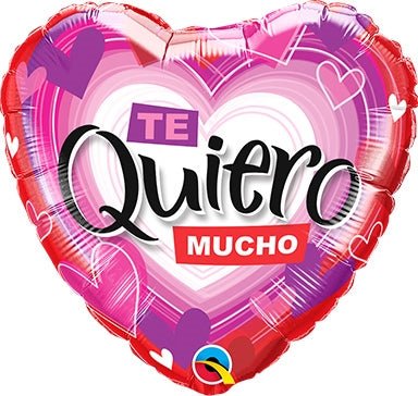 18" Te Quiero Radiant Hearts (10ct) - Premium Party Distribution