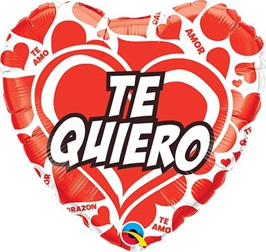 18" Te Quiero Red Hearts (10ct) - Premium Party Distribution