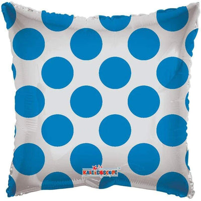 18" Transparent with Blue Polka Dots - Premium Party Distribution