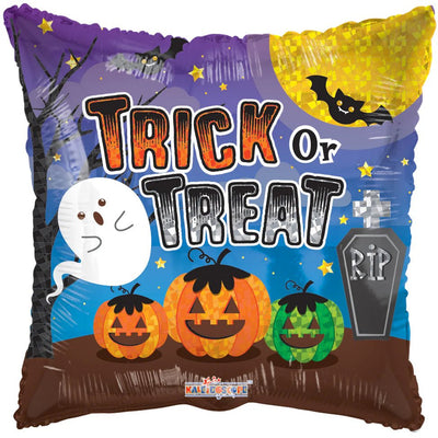 18" Trick or Treat Pumpkin Ghost - Premium Party Distribution