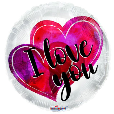 18" Watercolor I Love You - Premium Party Distribution