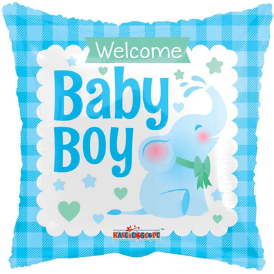 18" Welcome Baby Boy Little Elephant - Premium Party Distribution