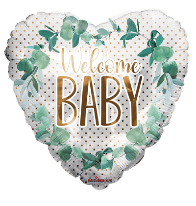 18" Welcome Baby - Dots & Flowers - Premium Party Distribution