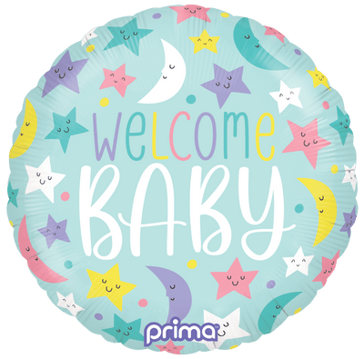 18” Welcome Baby Moons & Stars - Premium Party Distribution