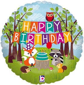 18" Woodland Birthday Party - Premium Party Distribution
