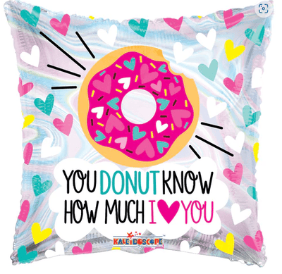 18" "You Donut Know How Much I Love You" Foil Balloon 1ct - Conver - Premium Party Distribution