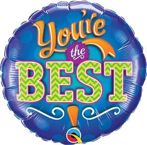 18" You're the Best Emblem (5ct) - Premium Party Distribution