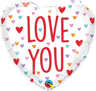 18in Love You Little Hearts - Heart Shape Foil Balloon - pack of 10 - Premium Party Distribution