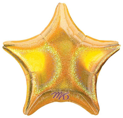 19" Star - Gold Dazzler (10ct) - Premium Party Distribution