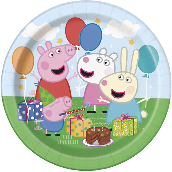 Unique Peppa Pig Plate 7" 8ct