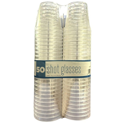 1oz Shot Glasses - Clear (50ct) - Premium Party Distribution