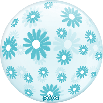 20” Blue Daisies Sphere - Premium Party Distribution