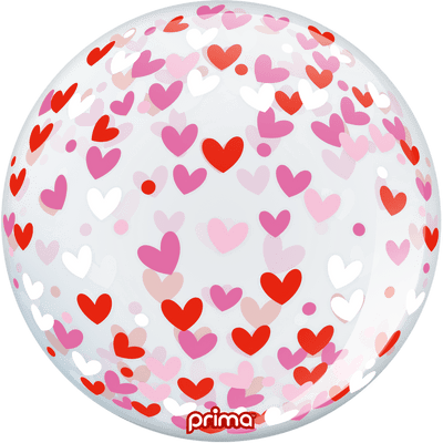 20” Confetti Hearts Sphere - Premium Party Distribution