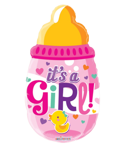 20" It's A Girl - Baby Bottle - Premium Party Distribution