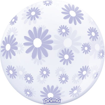 20” Pale Lavender Daisies Sphere - Premium Party Distribution