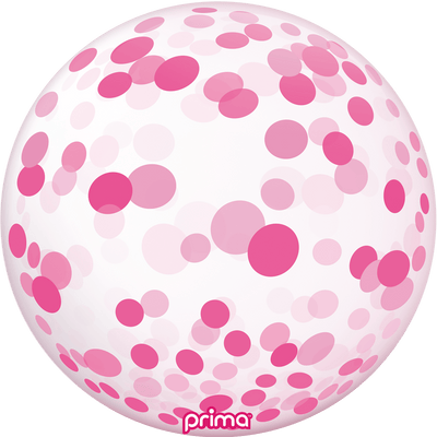 20” Pink Confetti Sphere - Premium Party Distribution