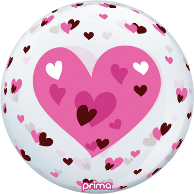 20” Pink Hearts Sphere - Premium Party Distribution