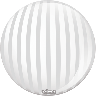 20” Silver Stripe Sphere - Premium Party Distribution